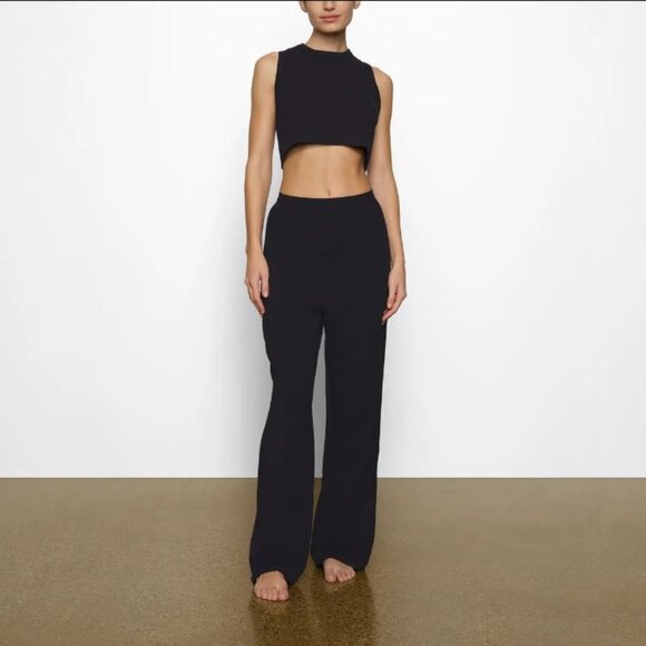 NWT SKIMS Boyfriend Loose Pant (Large Onyx) - Picture 1 of 5